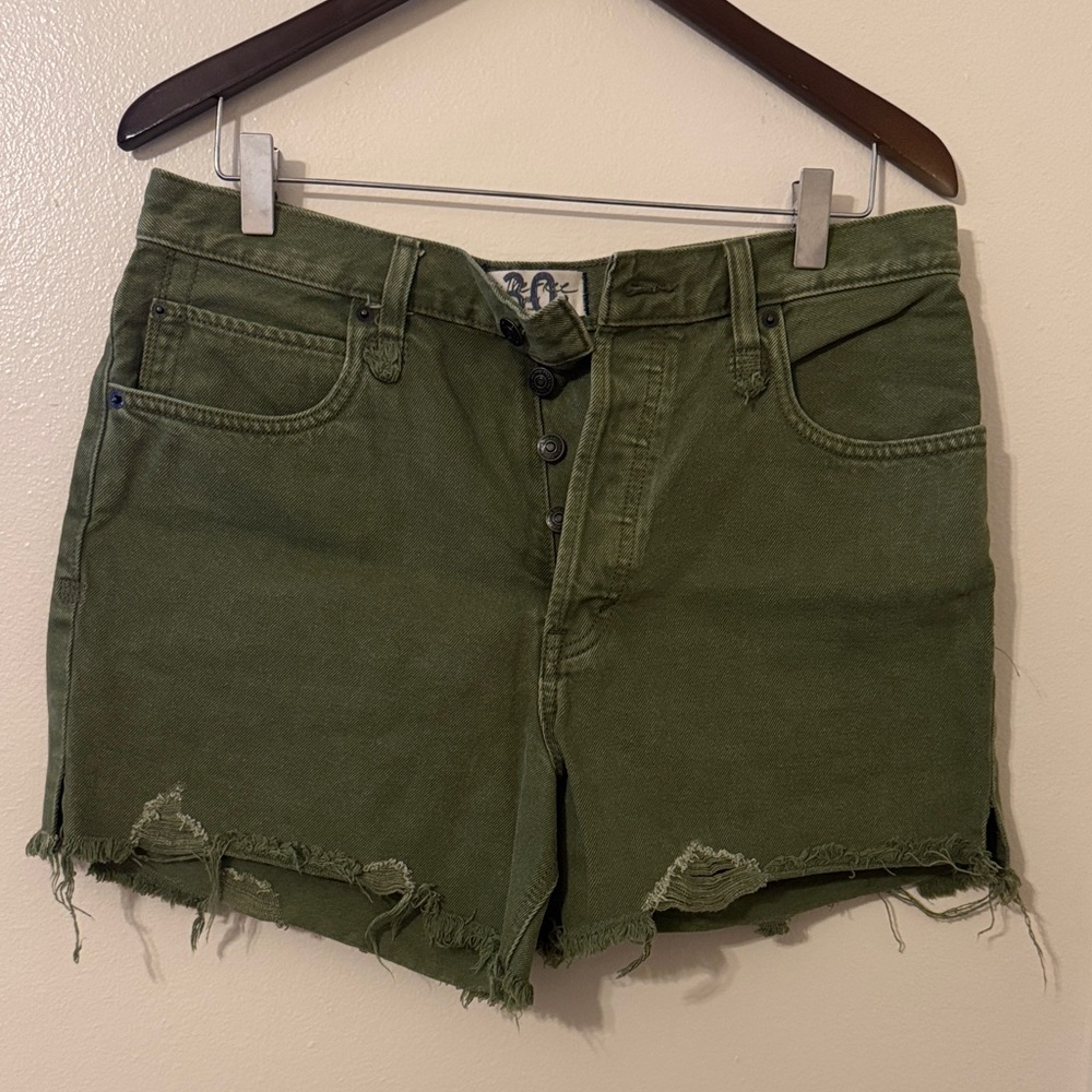 We The Free Olive Jean Shorts
